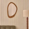 Miroir organique en teck massif 90x60 cm