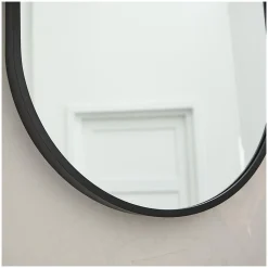 Miroir ovale 40 x 70 cm PEPPER Noir