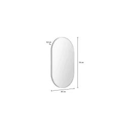 Miroir ovale 40 x 70 cm PEPPER