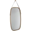Miroir ovale lanière cuir 77x43cm - 5Five