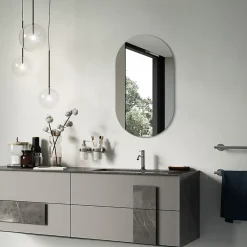 Miroir ovale 46x80 cm déco murale chambre 1 pièce