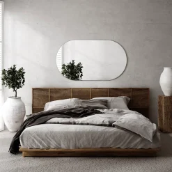Miroir ovale 58x100 cm grand format intérieur 1 pièce