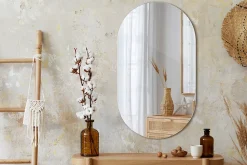 Miroir ovale 40x70 cm mural salle de bain 1 pièce