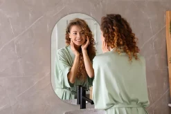 Miroir ovale 40x70 cm mural salle de bain 1 pièce