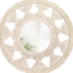 MIROIR REA BOHO 322050 65CM BEIGE