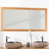 Miroir rectangle en teck massif 140x70