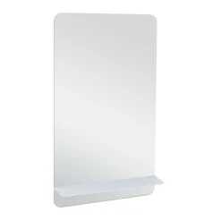 Miroir rectangulaire 40 x 70 cm SIMONA avec tablette en métal
