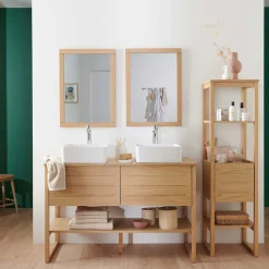 Miroir rectangulaire en bois 50 x 70 cm ATOLL