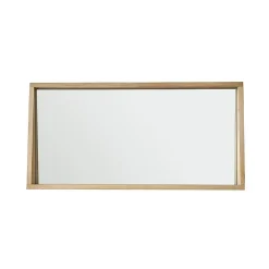 Miroir rectangulaire en chêne massif