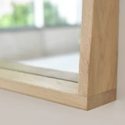 Miroir rectangulaire en chêne massif