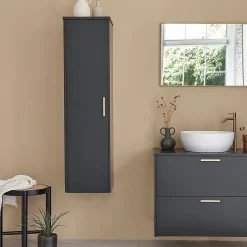 Miroir rectangulaire en métal doré