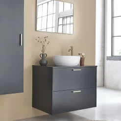 Miroir rectangulaire en métal doré