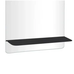 Miroir rectangulaire SORRENTO avec tablette en métal