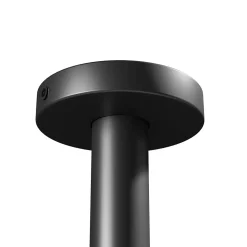 Miroir rectangulaire suspendu cadre aluminium noir, rotation 360, réglable en hauteur, pour salle de bain - 50x80cm - 2145