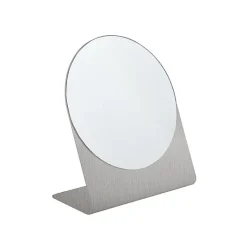 Miroir rond à poser Inox ALENA Brossé Spirella