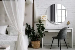 Miroir rond pour salle de bain Tulup 80 cm pour maquillage 1 pièce