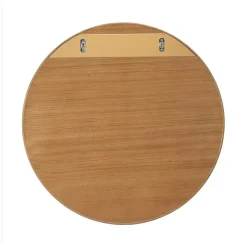 Miroir rond VALI en chêne naturel, 80 cm