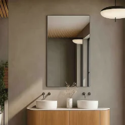 Miroir salle de bain 40 cm simple fixation murale