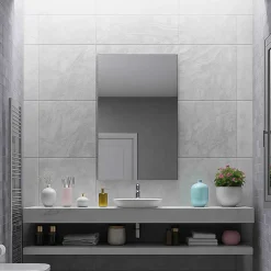 Miroir salle de bain 40 cm simple fixation murale