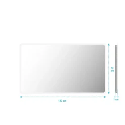 Miroir salle de bain avec eclairage LED - 120x70cm - GO LED