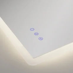Miroir salle de bain BOLEO 60 x 80 cm LED lumineux 2100 lms anti-buée + réglage intensité & couleur - Saniverre