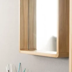 Miroir salle de bain en teck Samba 140 x 65 cm