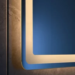 Miroir salle de bain LED 90x60cm anti buée avec LED 3 couleurs et loupe x3 LB-3612
