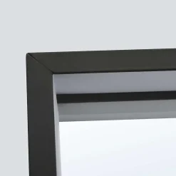 Miroir Salle de Bain LED Réglable 80x100cm - Noir Mat - Anti-Buée & Détecteur de Mouvement - ABILITY LEDIMEX