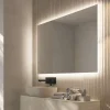 Miroir Salle de Bain LED Rétro-Éclairé (6500K) - 80x80cm - Verre Sécurité 5mm - SUECIA LEDIMEX