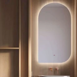 Miroir Salle de Bain LED Rétro-éclairé (3000K) - 60x110cm - Anti-Buée & Détecteur de Mouvement - GALES LEDIMEX
