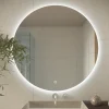Miroir salle de bain LOMAZOO Dallas avec LED 80 cm rond