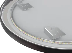 Miroir salle de bain LOMAZOO Bologna avec LED 70 cm rond Noir