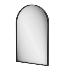 Miroir salle de bains arche 50x80 cm, noir, Tisa