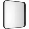 Miroir salle de bains carré 60x60 cm Tisa noir