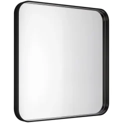 Miroir salle de bains carré 60x60 cm Tisa noir