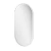 Miroir salle de bains oblong 40x80 cm, blanc, Tisa