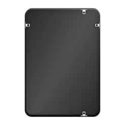 Miroir salle de bains rectangulaire 100x70 cm, noir, Tisa