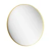 Miroir salle de bains rond Ø100 cm, doré, Tisa