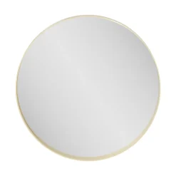 Miroir salle de bains rond Ø100 cm, doré, Tisa