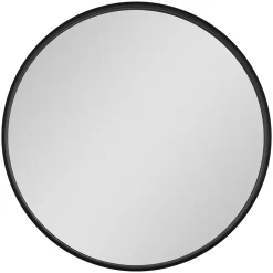 Miroir salle de bains rond diamètre 80 cm Tisa noir