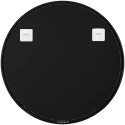 Miroir salle de bains rond diamètre 80 cm Tisa noir