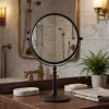 Miroir salle de bains sur pied Harlech noir