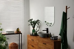 Miroir Semi-Ovale Tulup 45 x 80 cm Design moderne mural