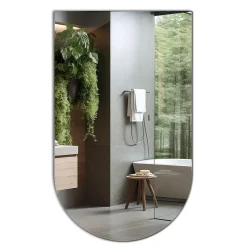 Miroir Semi-Ovale Tulup 60 x 100 cm Idéal pour la salle de bain