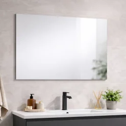 Miroir Simple 90X60 Avec Bordure Lissée Anti-Coupure