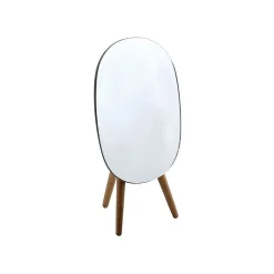 Miroir sur pied ovale Bois ALESIA Bois d'acacia Spirella
