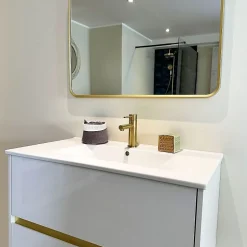 Miroir 80x60 noir mat Essebagno Muséa