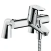 Mitigeur baignoire mécanique HANSGROHE Focus C2 chromé avec colonnettes