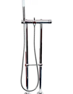 Mitigeur baignoire sur pied SEINA en laiton chromé H. 106 cm