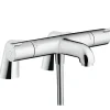 Mitigeur baignoire thermostatique HANSGROHE Ecostat 1001 CL chromé avec colonnettes